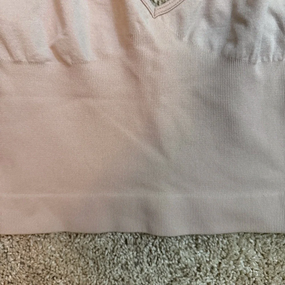 Free People Ali Low Back‎ Seamless Bra Size M/L Nude Stretch Comfy